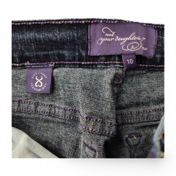 NYDJ Women's Blue Jeans Size 10 Dark Wash - Picture 4 of 7